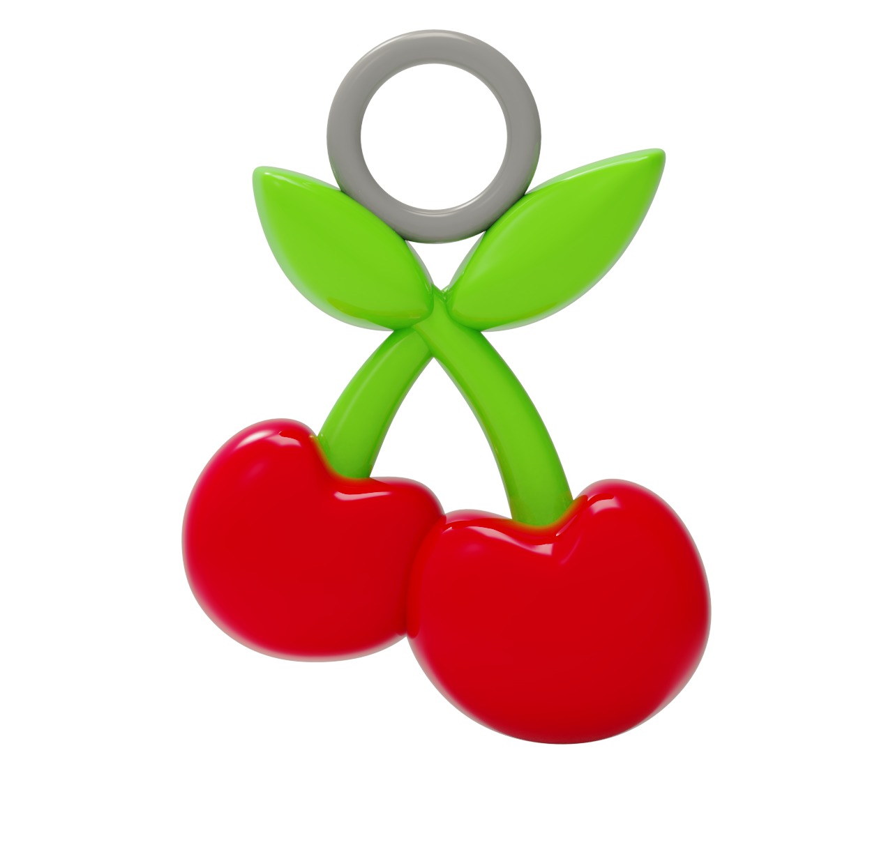 3D Printable Cute Cherry print model 3D rubber FD0001 3D print model_6