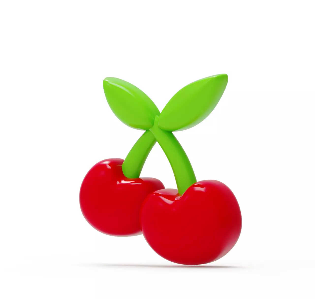 3D Printable Cute Cherry print model 3D rubber FD0001 3D print model_0