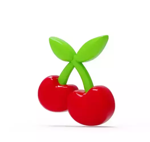 3D Printable Cute Cherry print model 3D rubber FD0001 3D print model 3D Printable Cute Cherry print model 3D rubber FD0001 3D print model