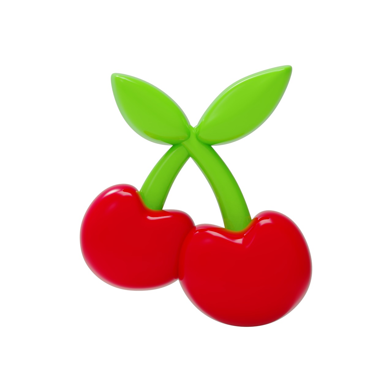 3D Printable Cute Cherry print model 3D rubber FD0001 3D print model_1