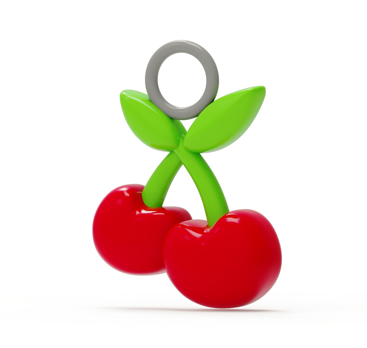 3D Printable Cute Cherry print model 3D rubber FD0001 3D print model_5