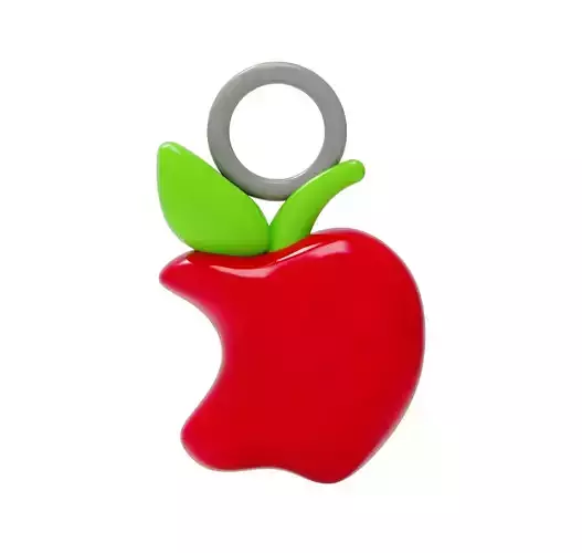 3D Printable Cute bite apple print model 3D rubber FD0002 3D print model