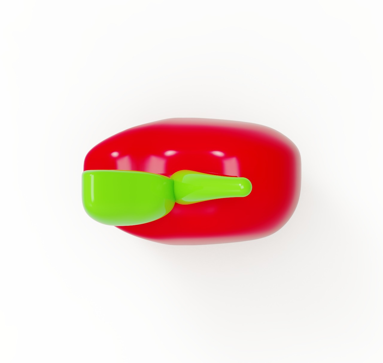 3D Printable Cute bite apple print model 3D rubber FD0002 3D print model_9