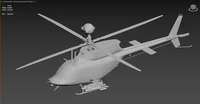 3D model of a helicopter