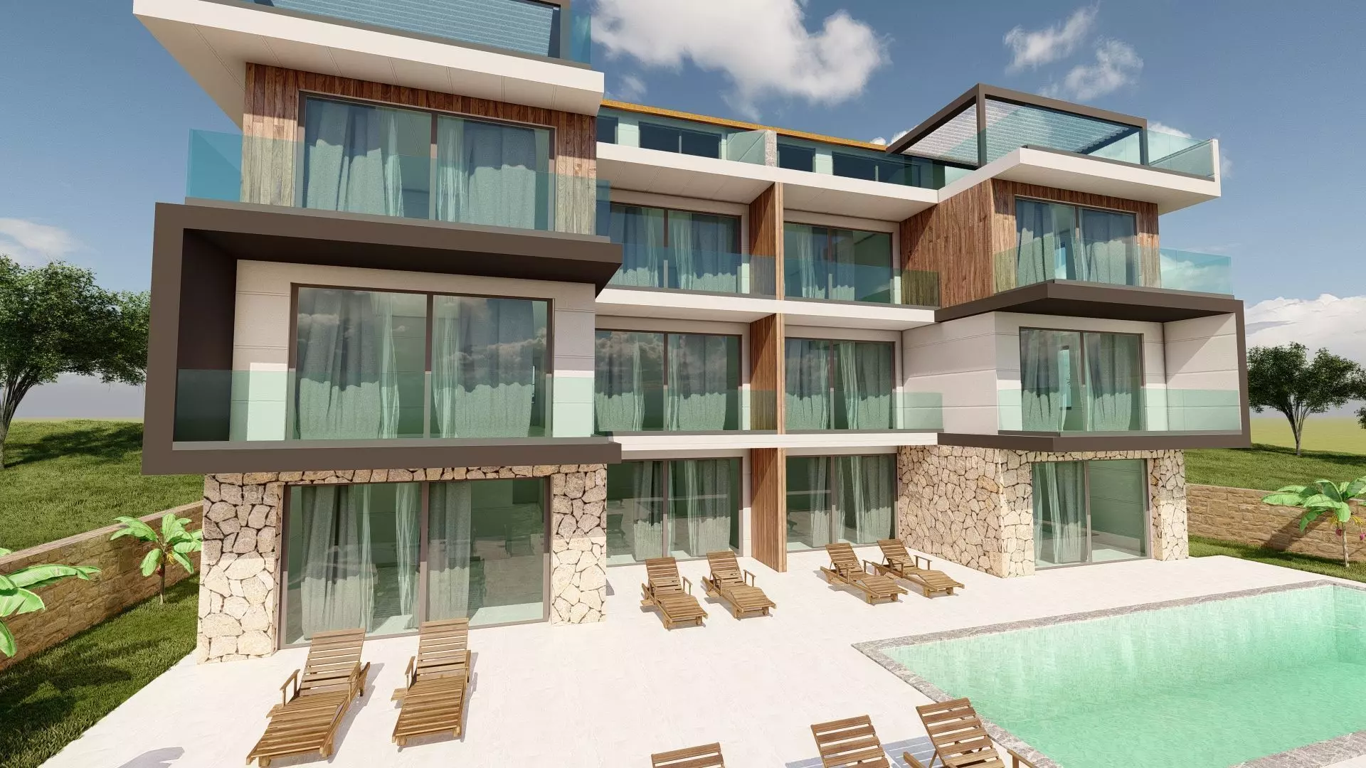 Apartment-3d Model-Sketchup-Lumion 3D model_0