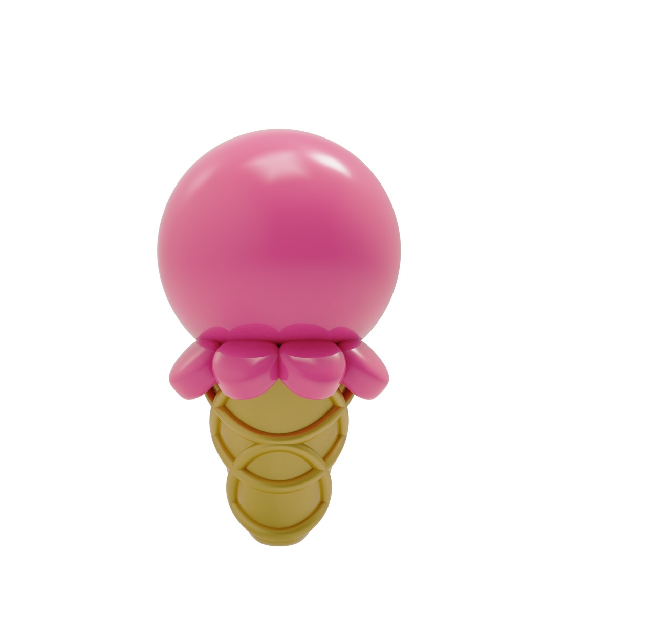 3D Printable Ice cream print model rubber FD0005 3D print model_4