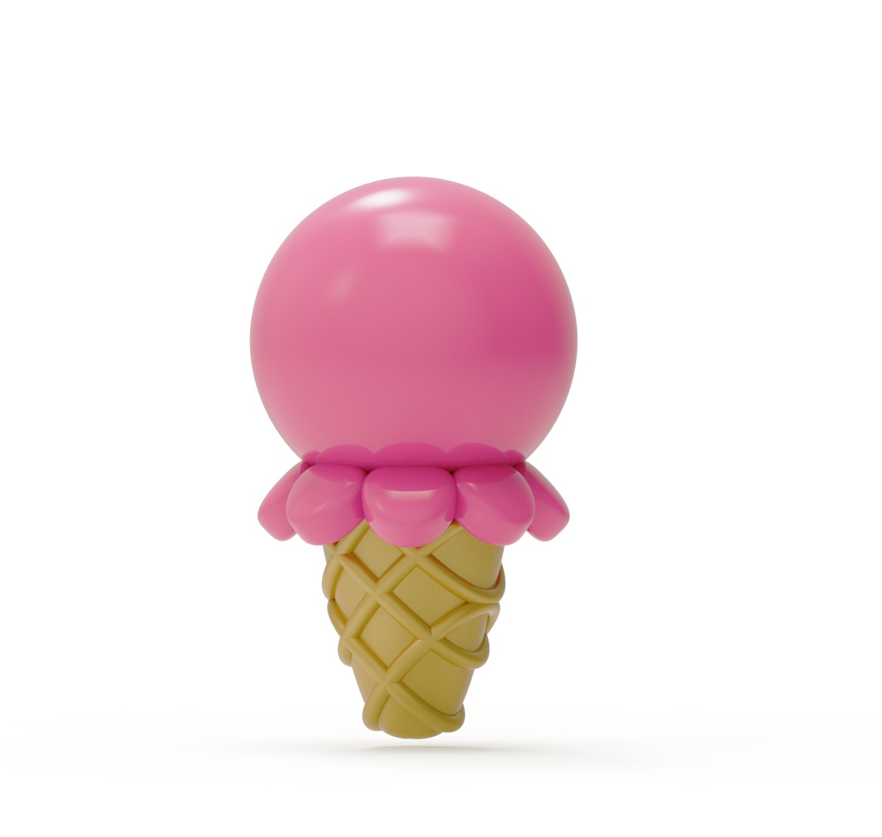 3D Printable Ice cream print model rubber FD0005 3D print model_8