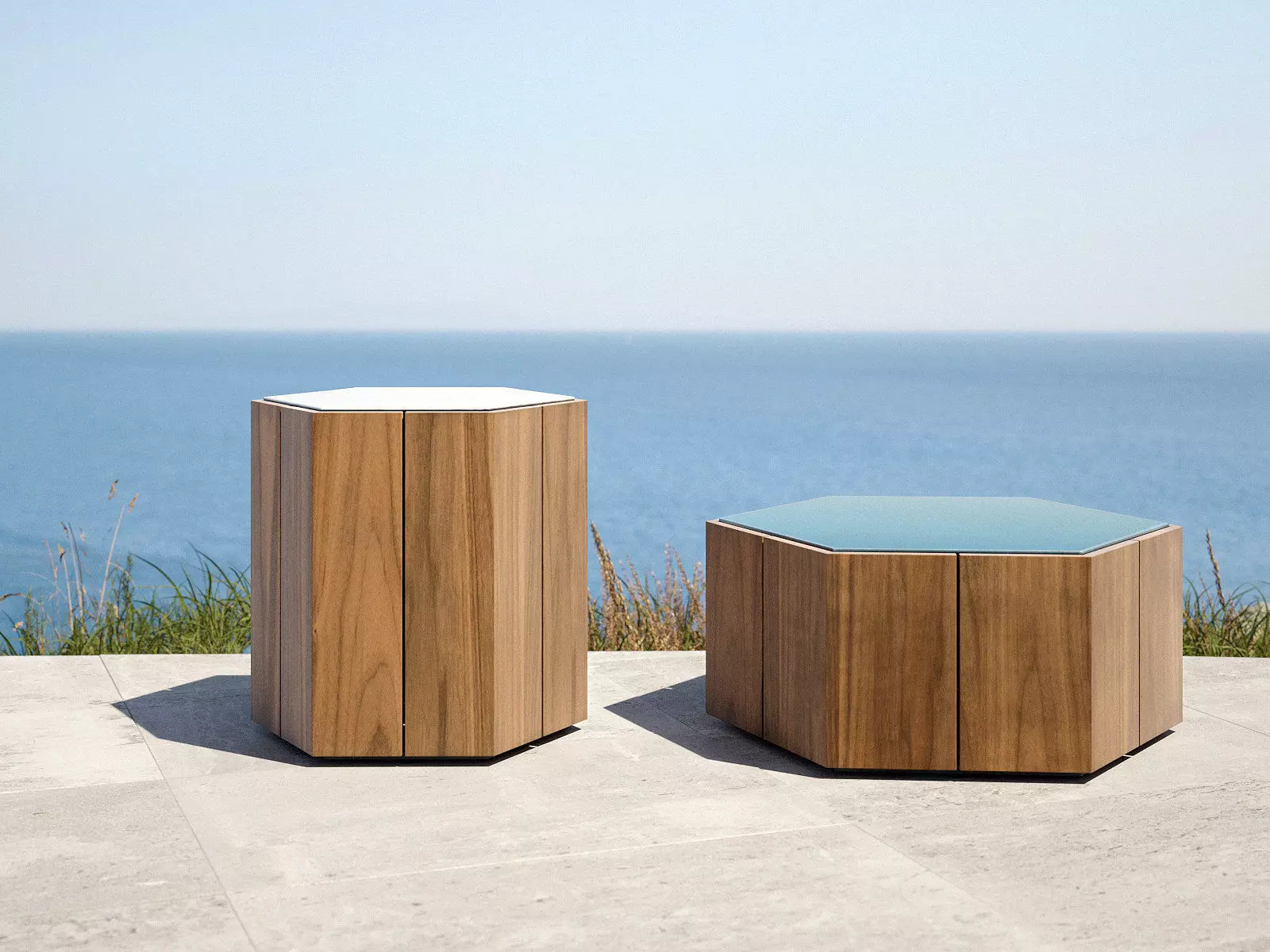 Hexagon Tables 3D model_0