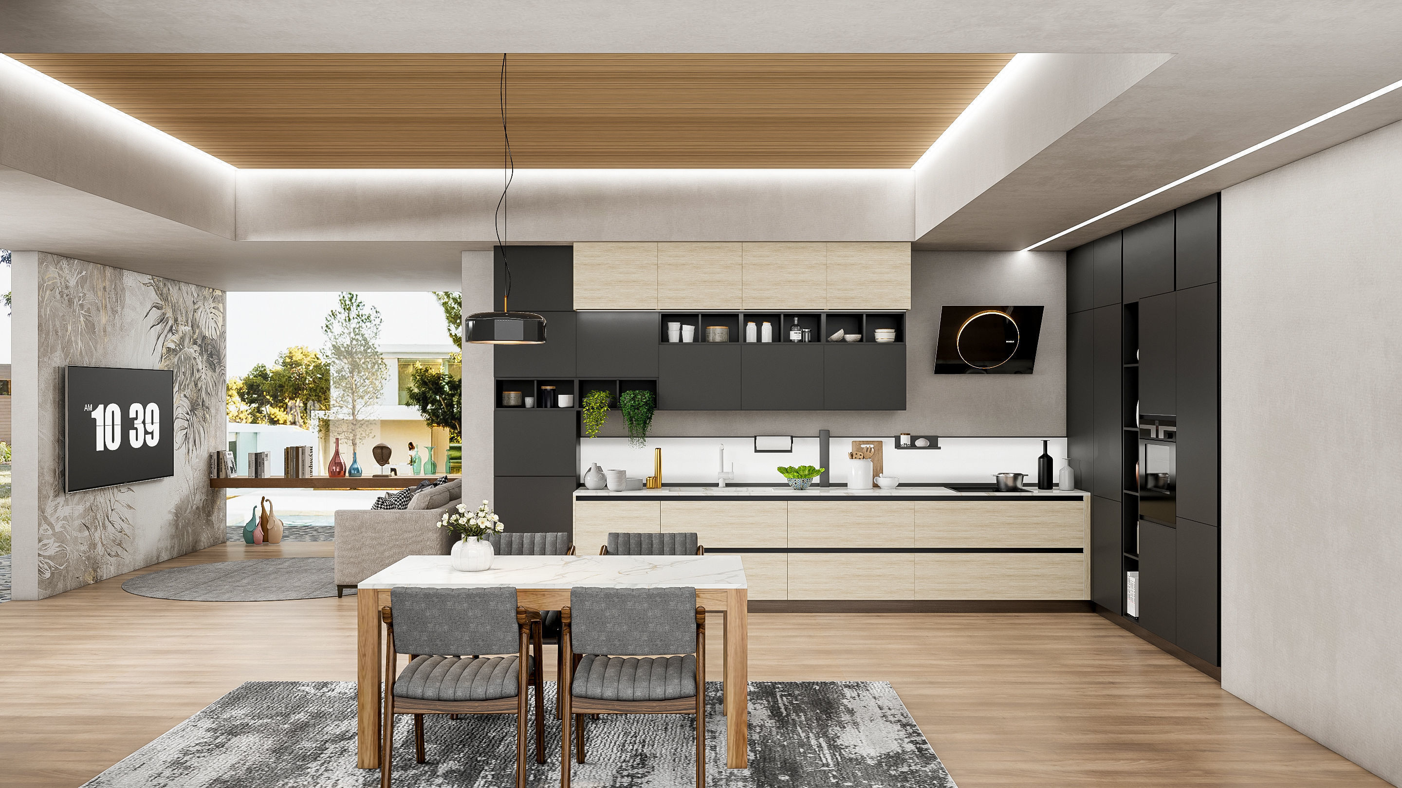 Kitchen fully parametric Resizable manufacturable 0070 3D model_3