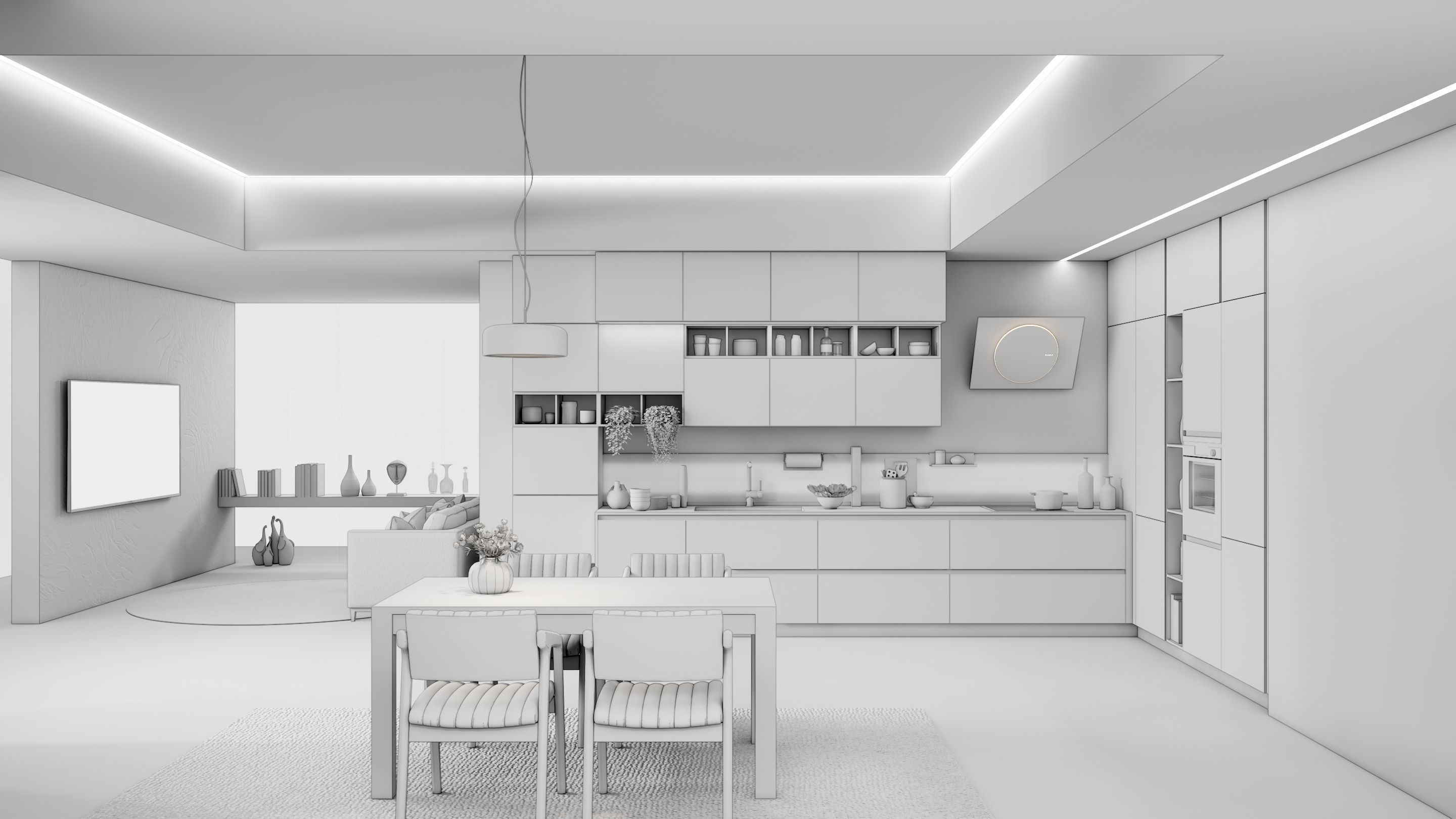 Kitchen fully parametric Resizable manufacturable 0070 3D model_23
