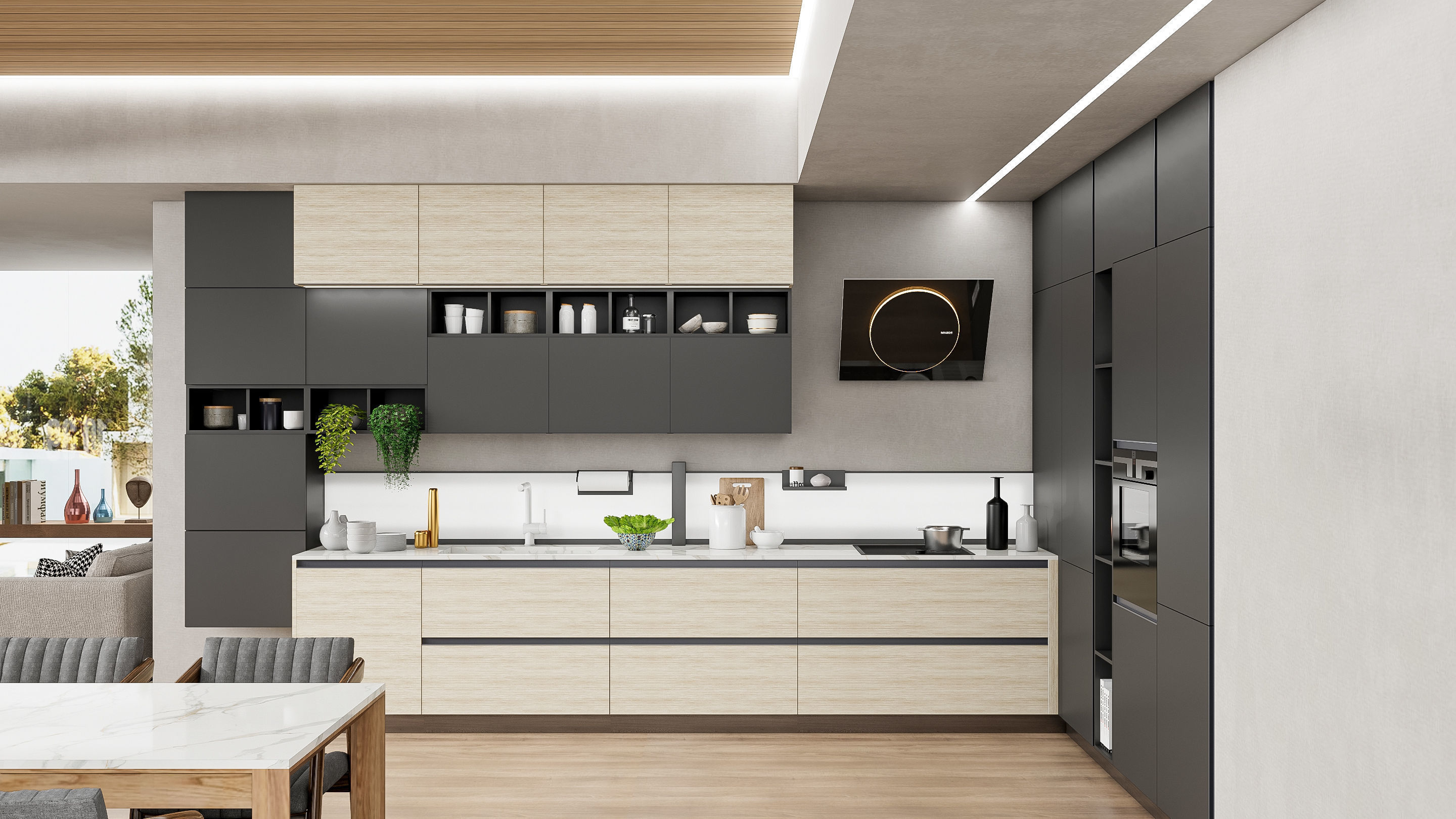 Kitchen fully parametric Resizable manufacturable 0070 3D model_22