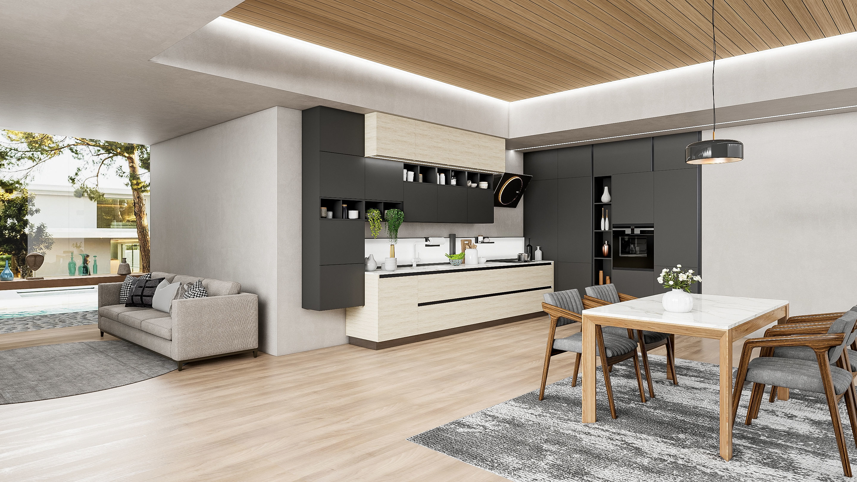 Kitchen fully parametric Resizable manufacturable 0070 3D model_18