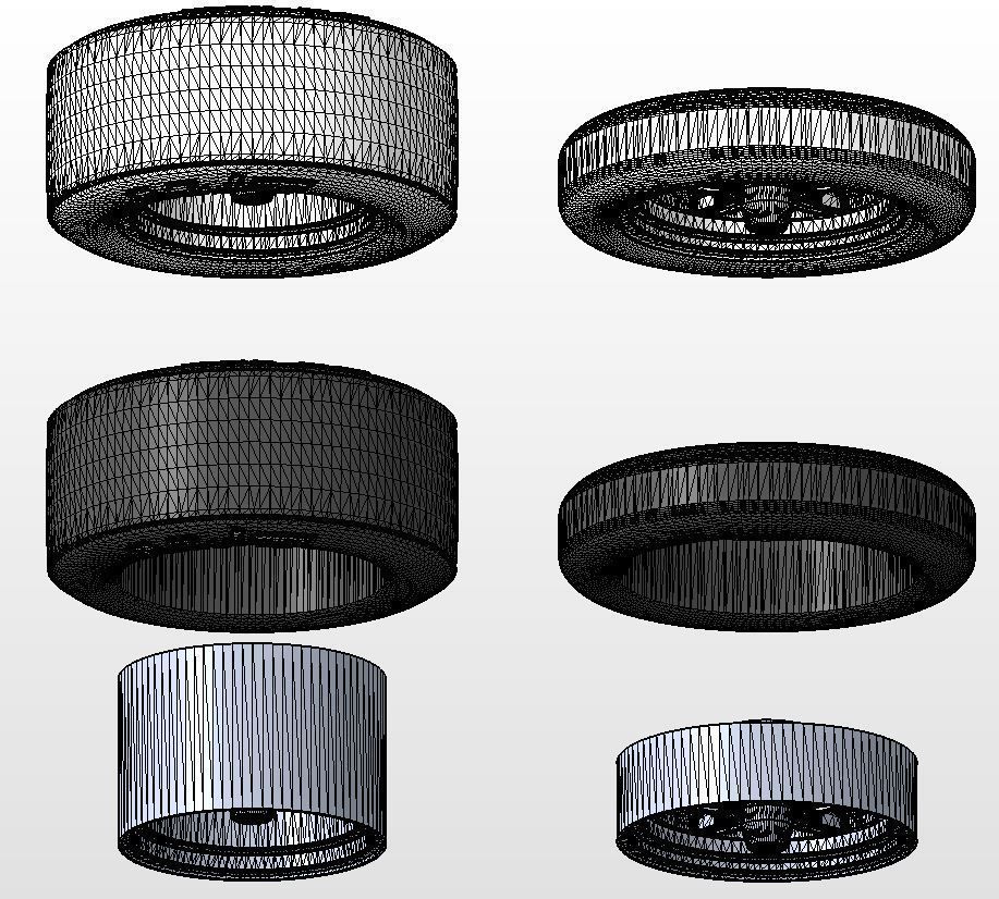 Set of wheels Billet Street Lite for scale model of dragster 3D print model_17