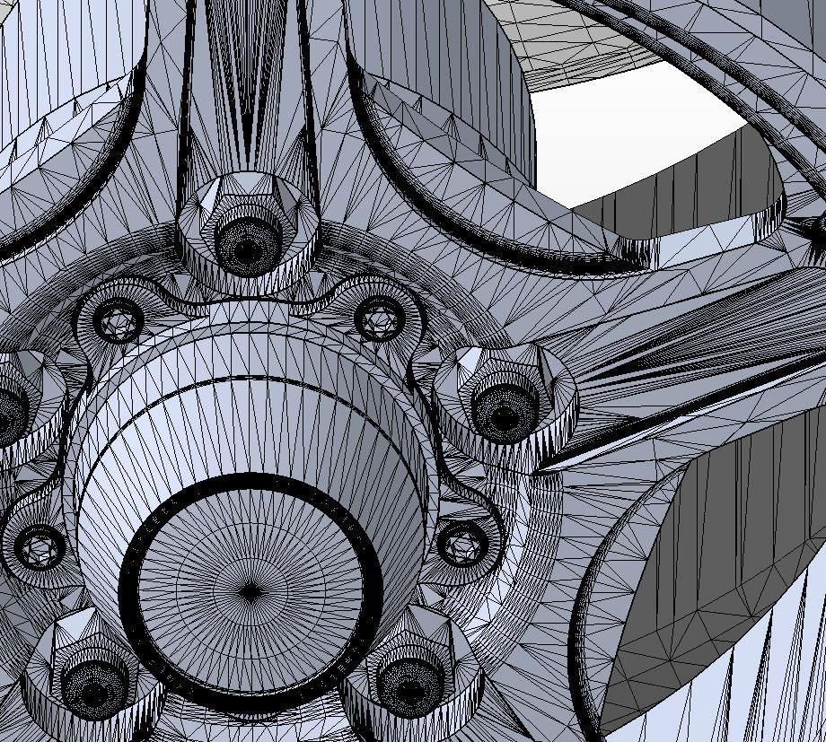 Set of wheels Billet Street Lite for scale model of dragster 3D print model_21