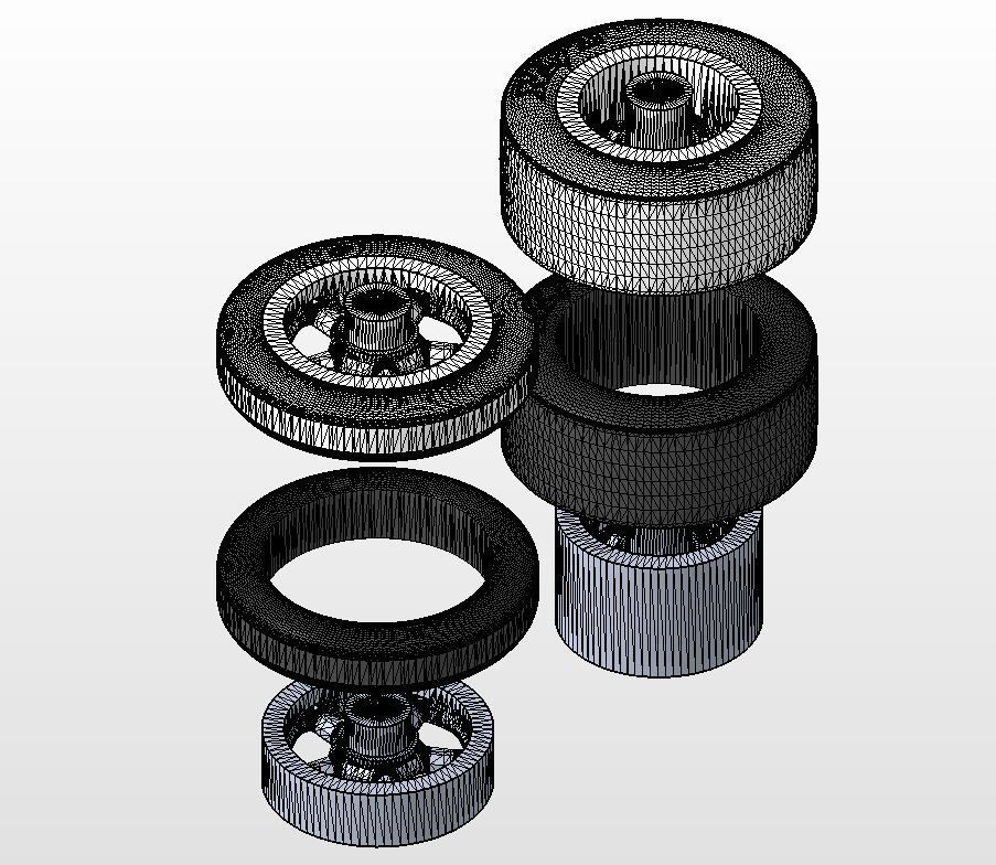 Set of wheels Billet Street Lite for scale model of dragster 3D print model_16