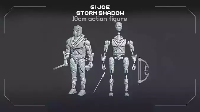 GI JOE Storm Shadow Free 3D print model