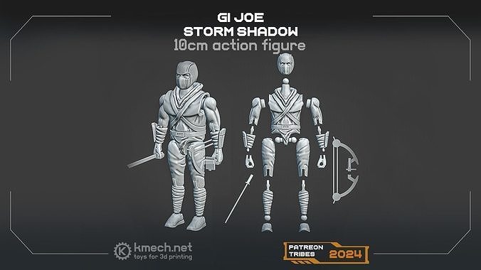 GI JOE Storm Shadow Free 3D print model