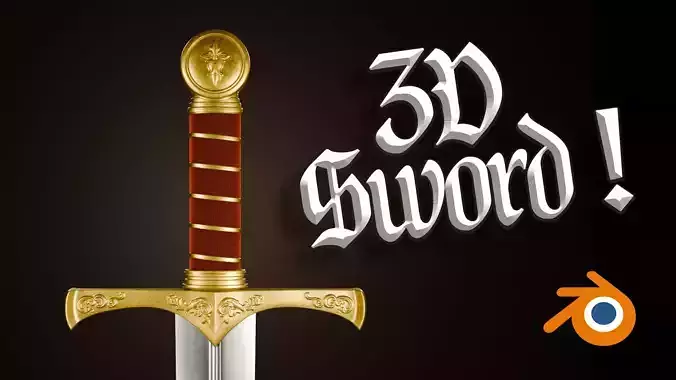 Customizable Medieval Sword - Ancient Weapon 3D model