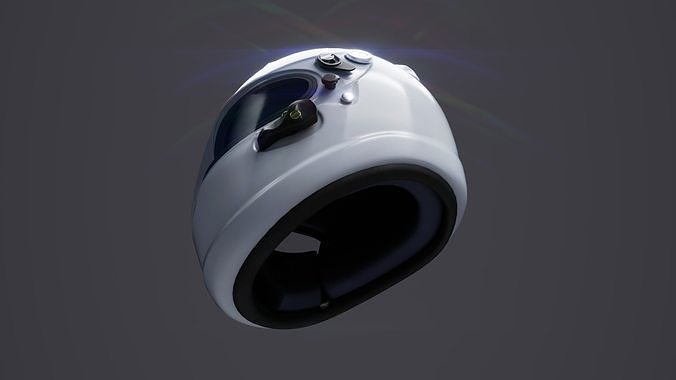 Helmet 01 Low-poly 3D model 5