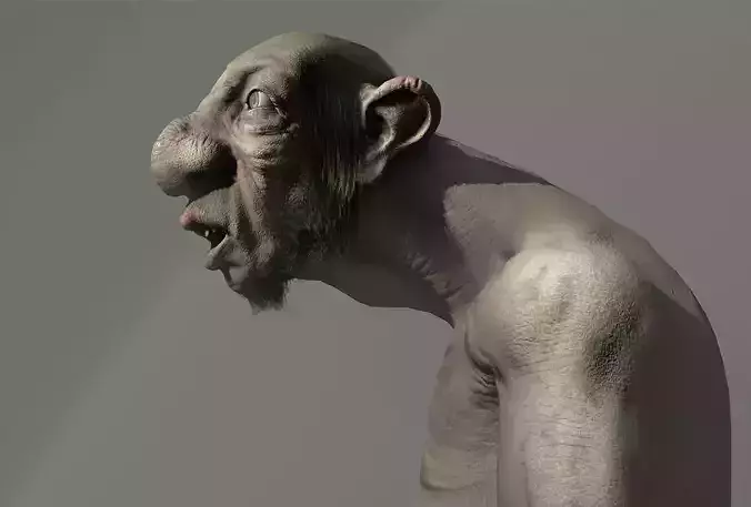 Forest-Troll Low-poly 3D model