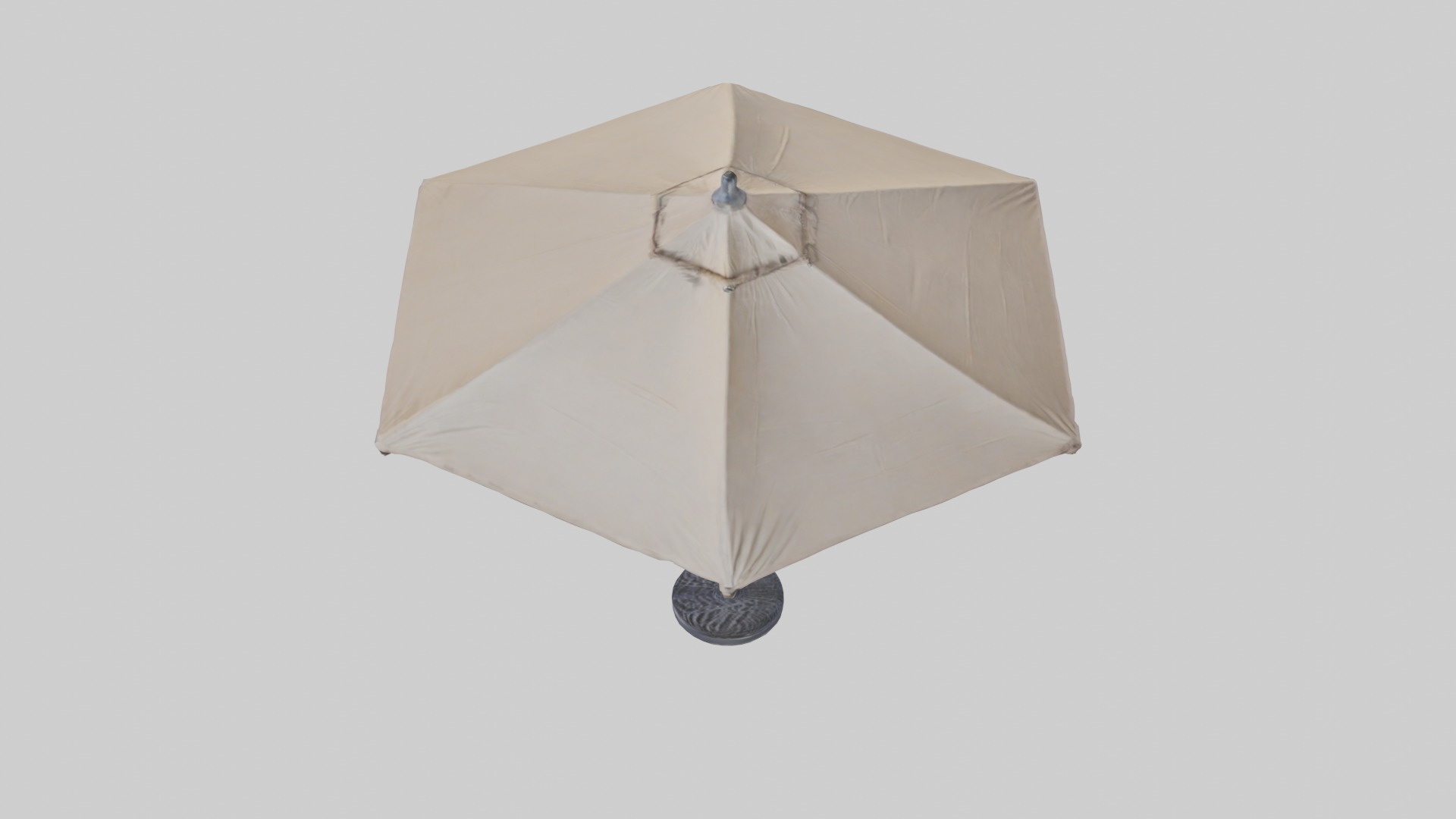 Patio umbrella Low-poly 3D model_11
