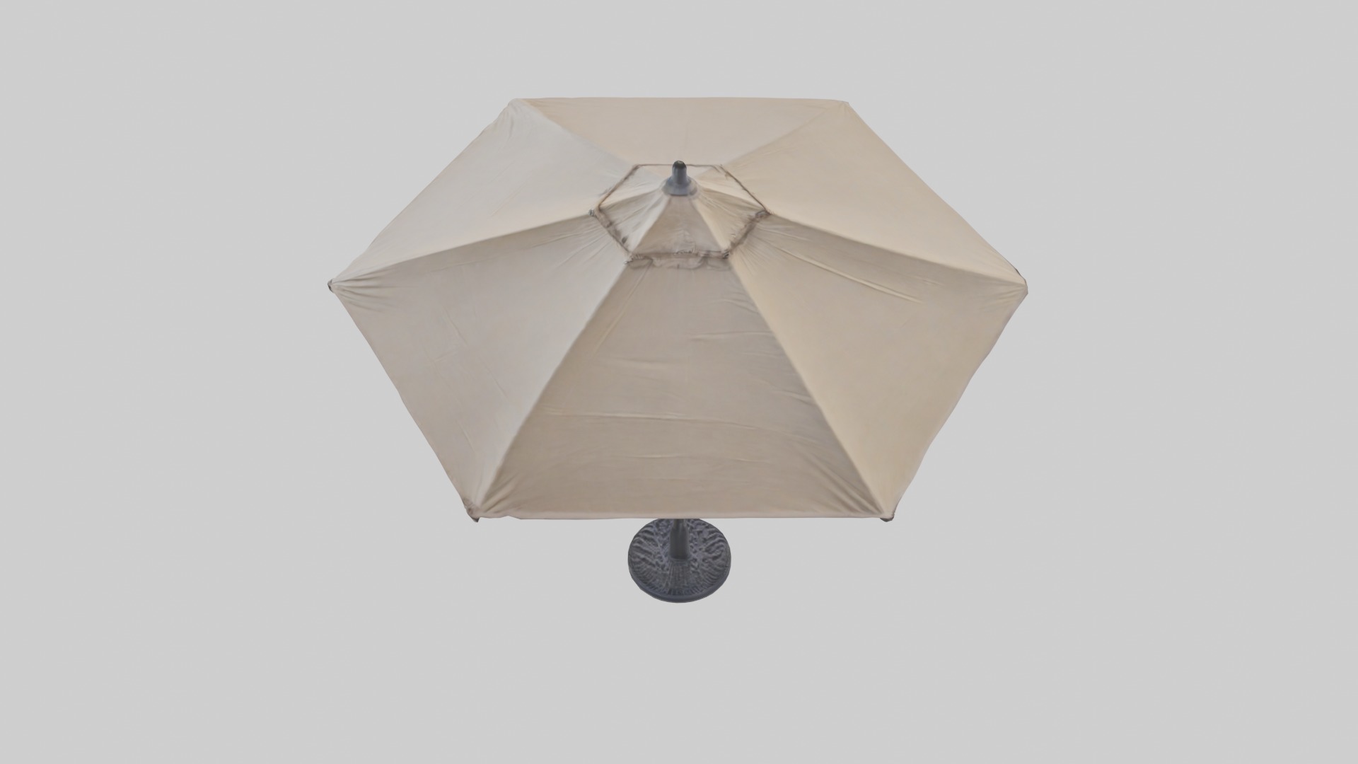 Patio umbrella Low-poly 3D model_9
