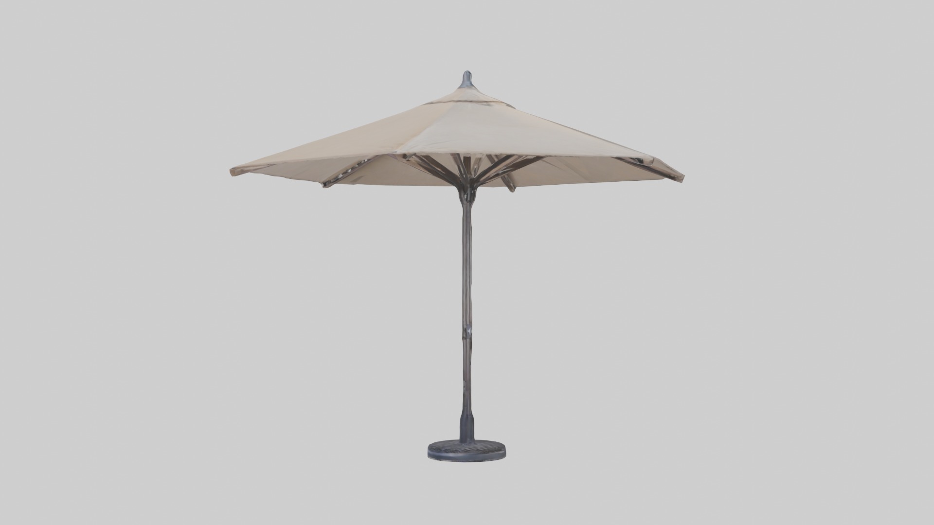 Patio umbrella Low-poly 3D model_4