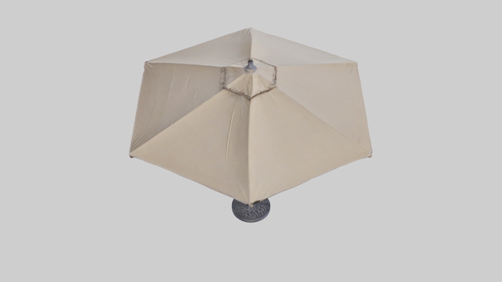 Patio umbrella Low-poly 3D model_12