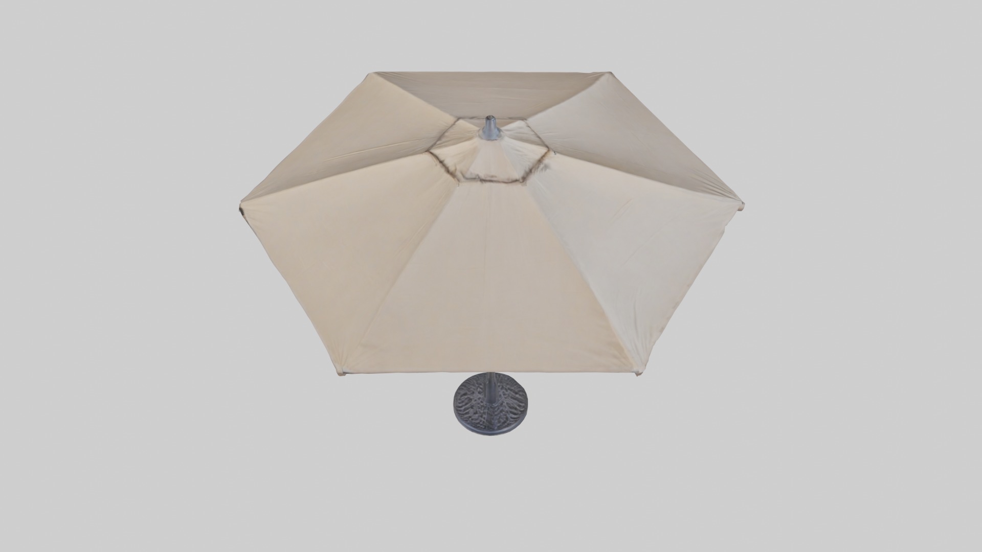 Patio umbrella Low-poly 3D model_10