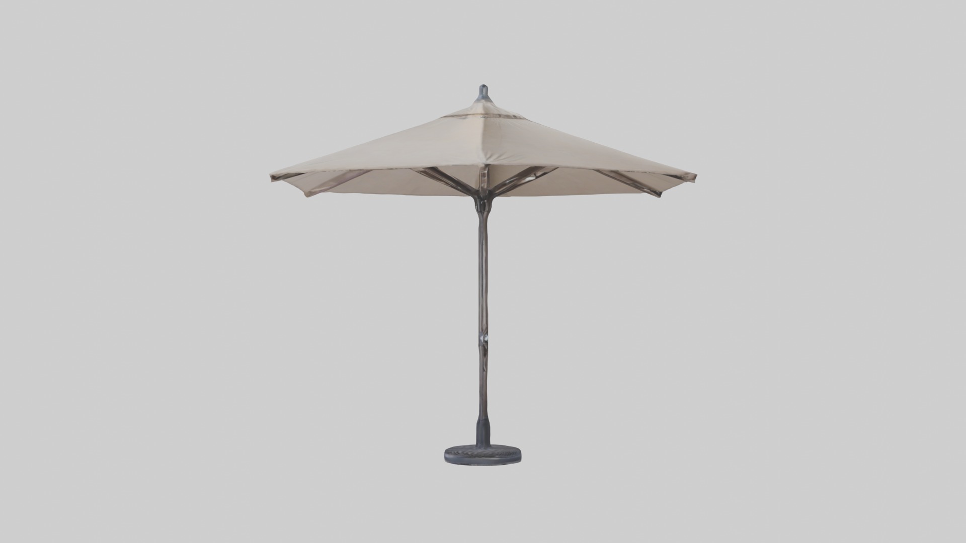 Patio umbrella Low-poly 3D model_6