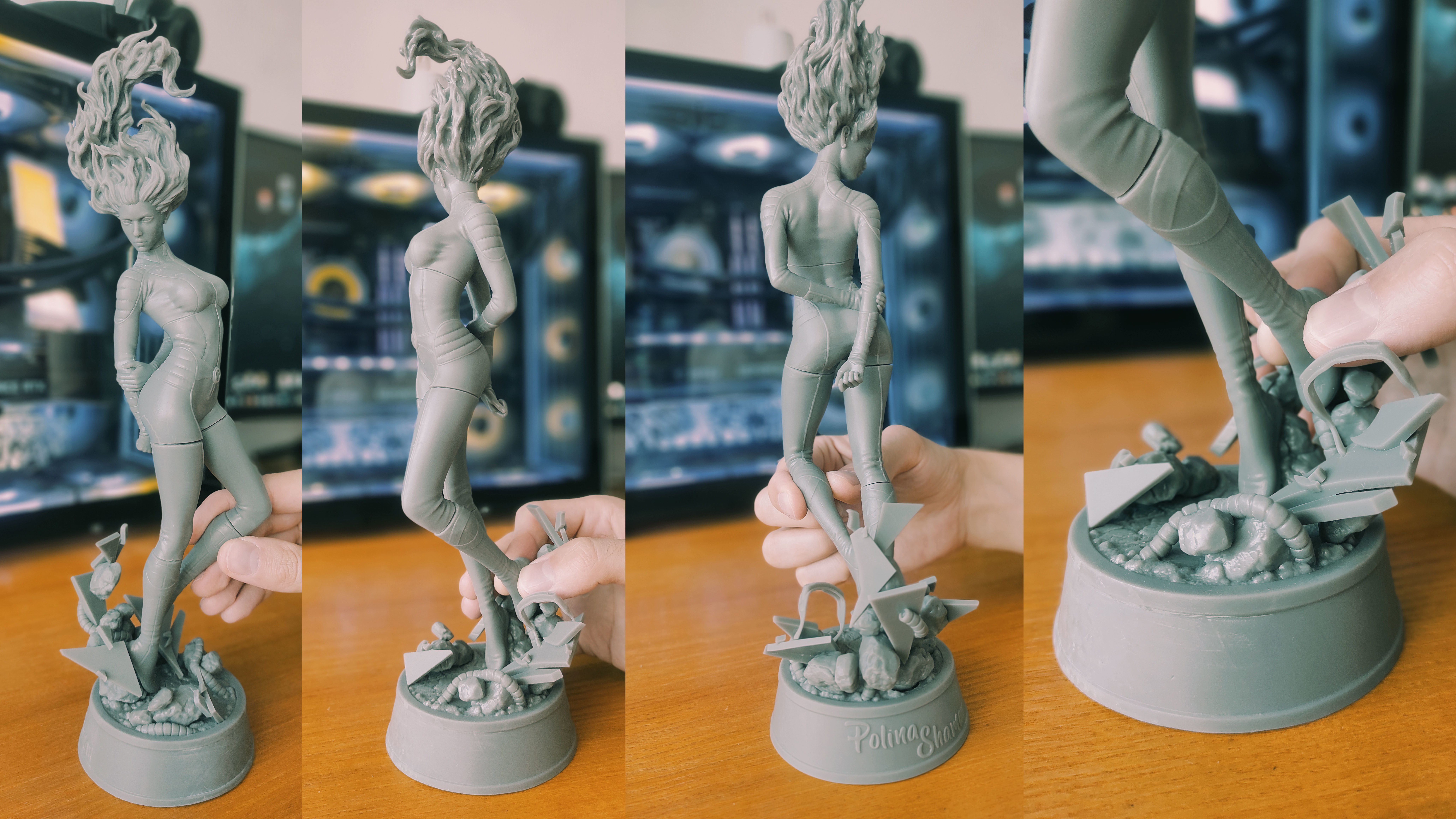 Fan Dark Phoenix Printable Stl 3D print model_5
