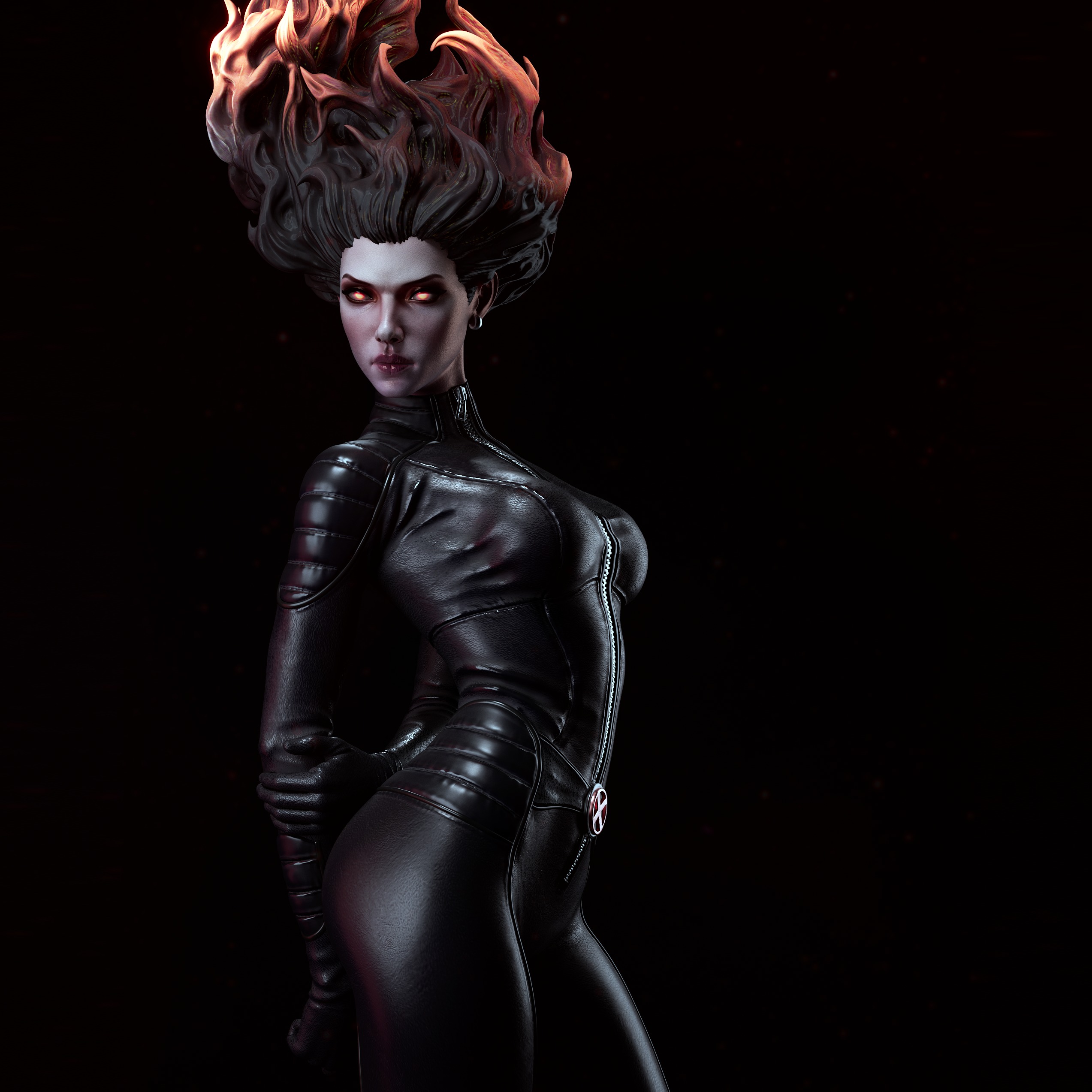 Fan Dark Phoenix Printable Stl 3D print model_3
