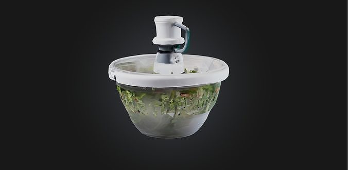 Salad spinner Low-poly 3D model
