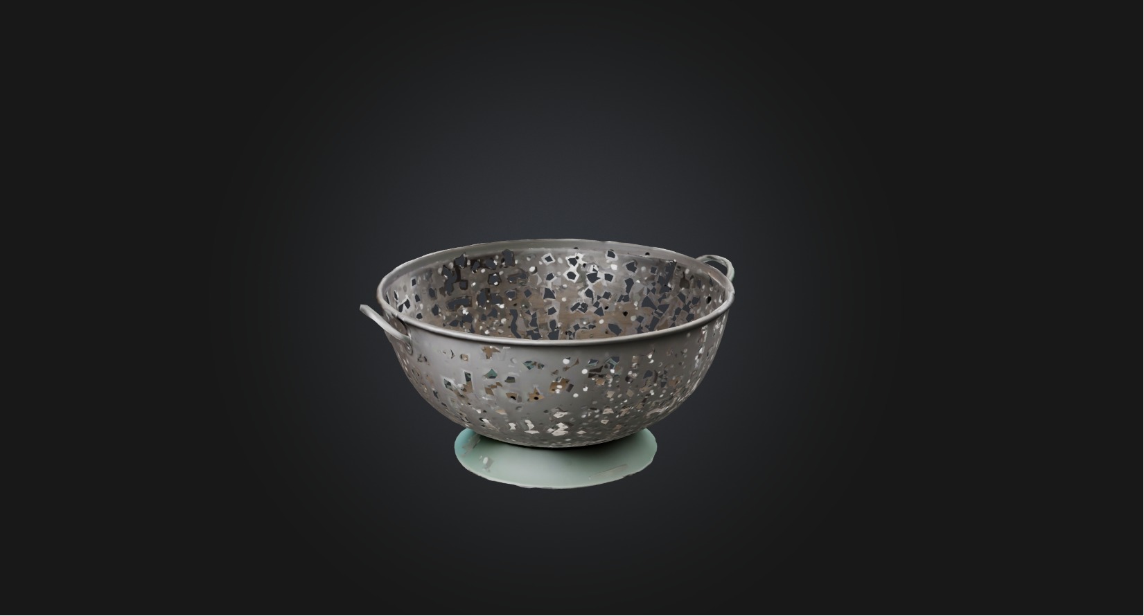 Colander Low-poly 3D model_3