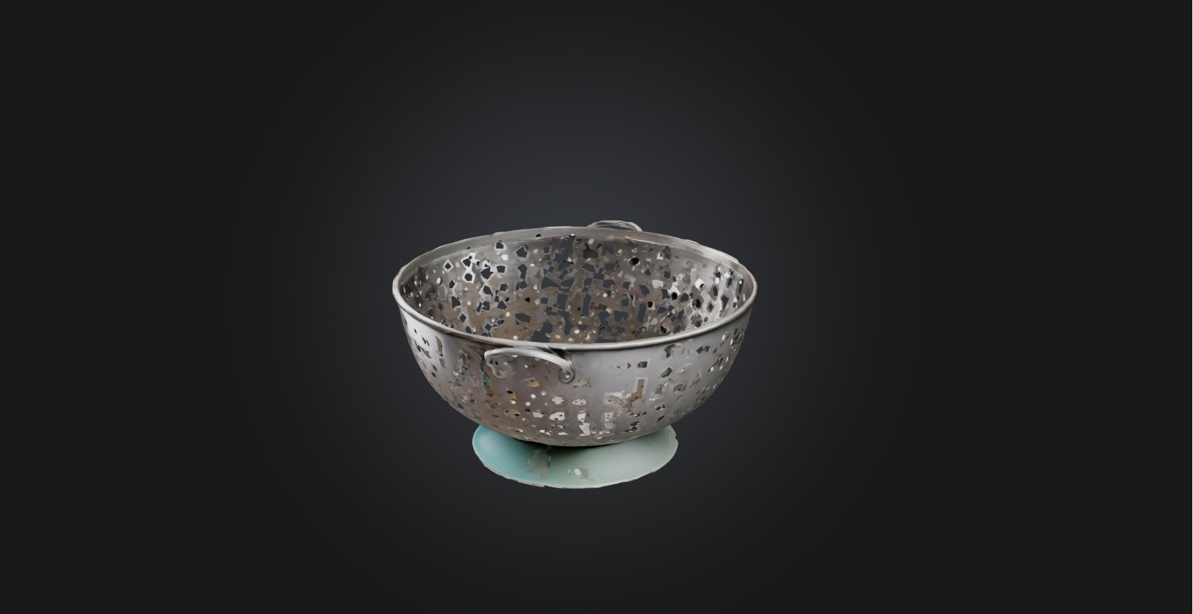 Colander Low-poly 3D model_5
