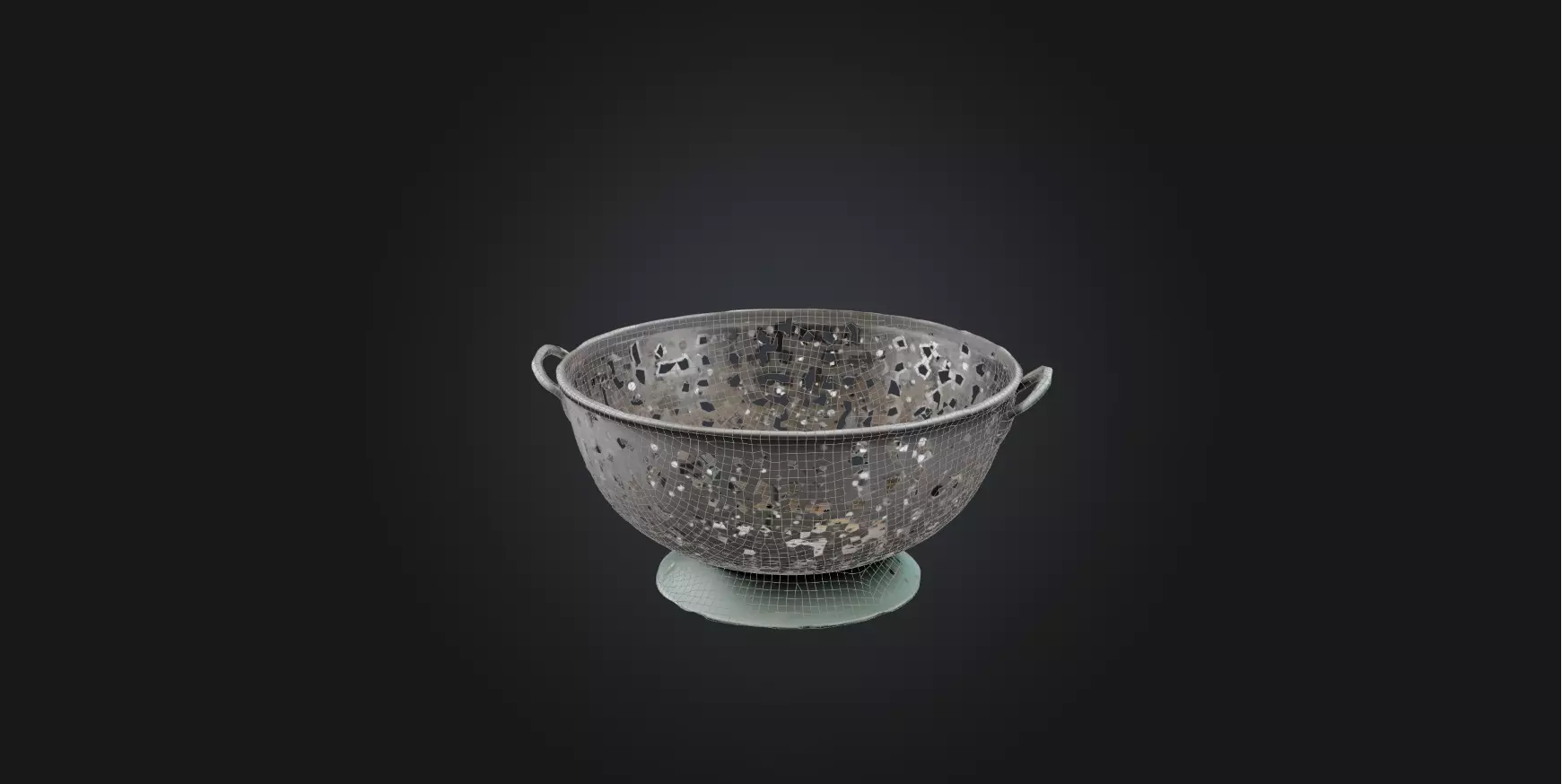 Colander Low-poly 3D model_0