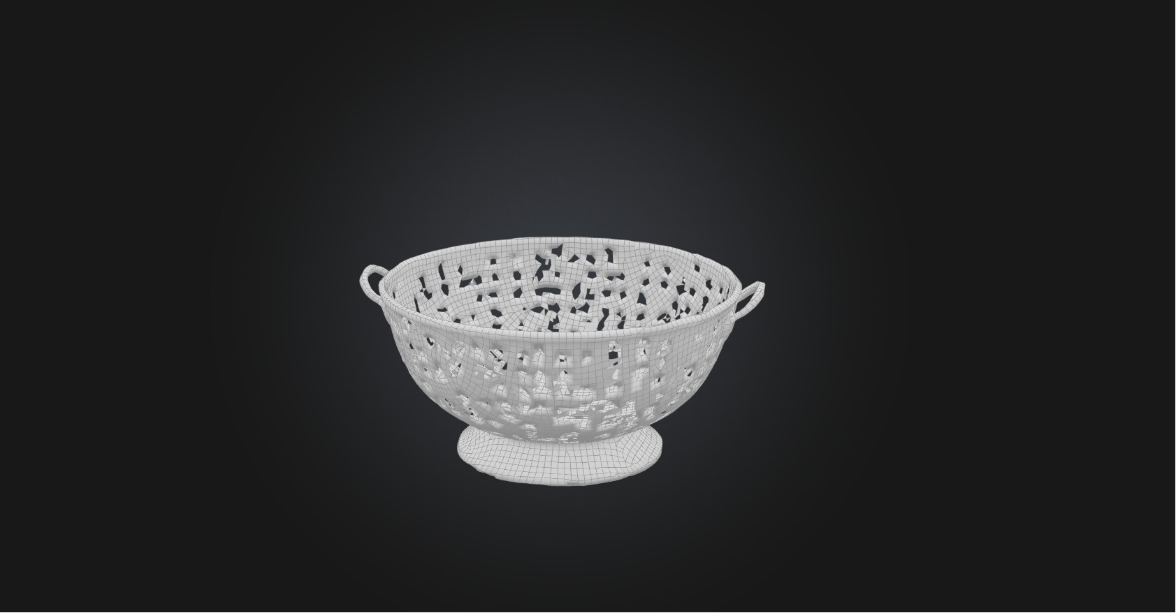 Colander Low-poly 3D model_2