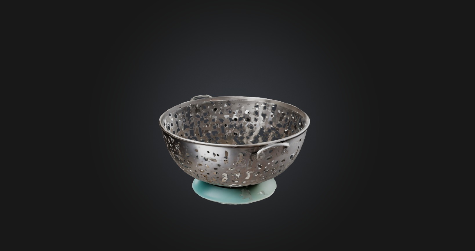 Colander Low-poly 3D model_6