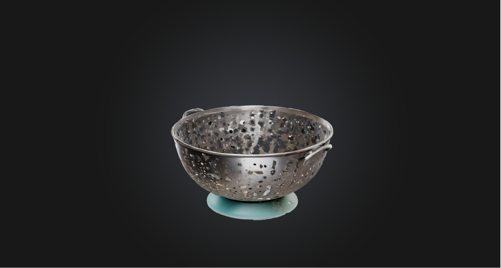 Colander Low-poly 3D model_7
