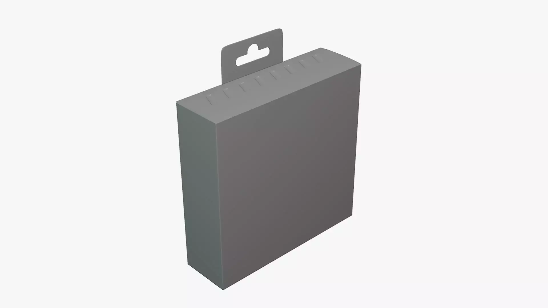 Basic Box Package - Geometry Only No Textures No Materials 3D model_0