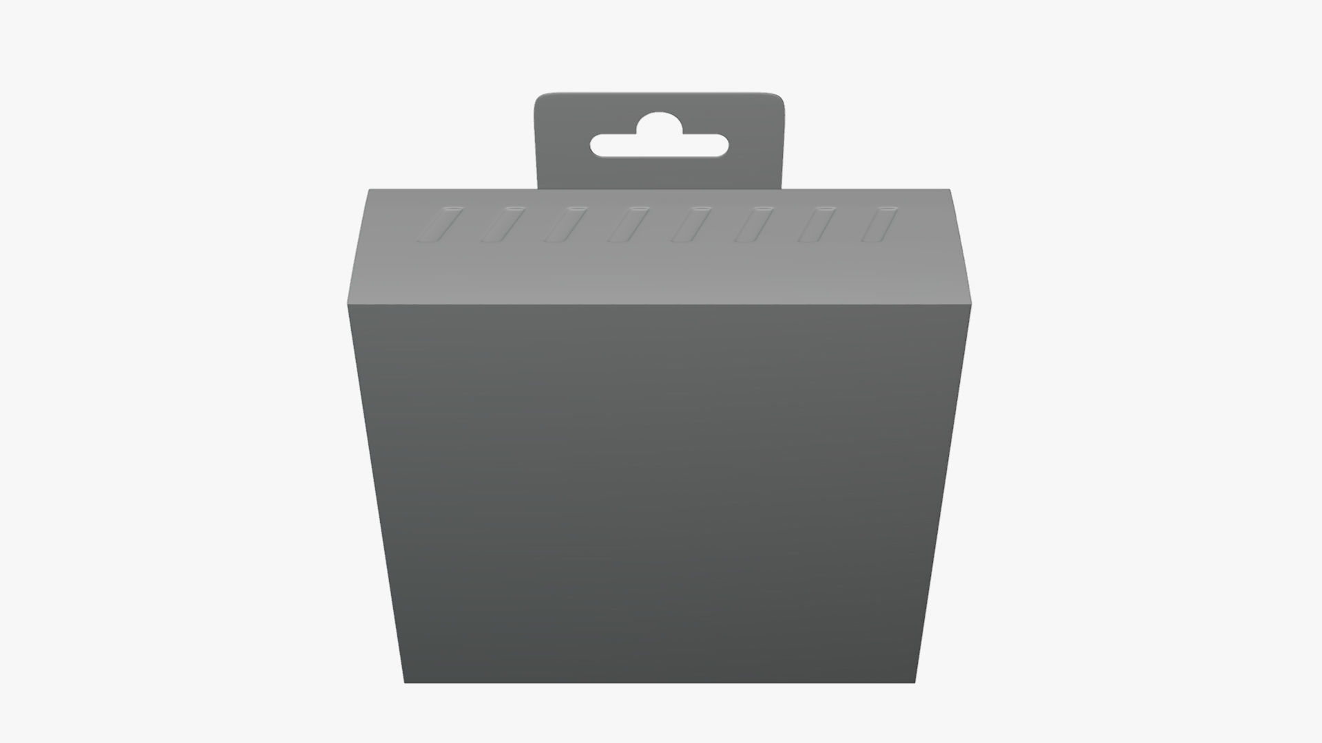 Basic Box Package - Geometry Only No Textures No Materials 3D model_4