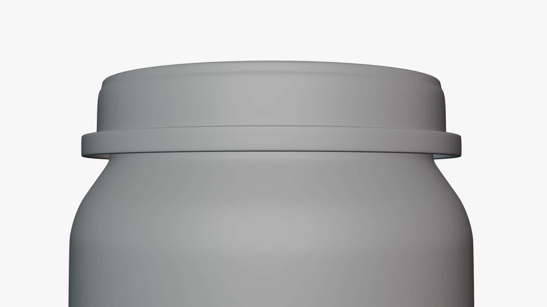 Basic Baby Food Jar - Geometry Only No Textures No Materials 3D model_3