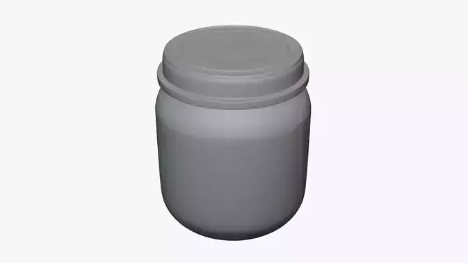 Basic Baby Food Jar - Geometry Only No Textures No Materials