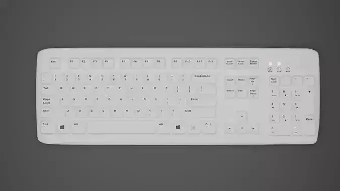 Buble low poly keyboard