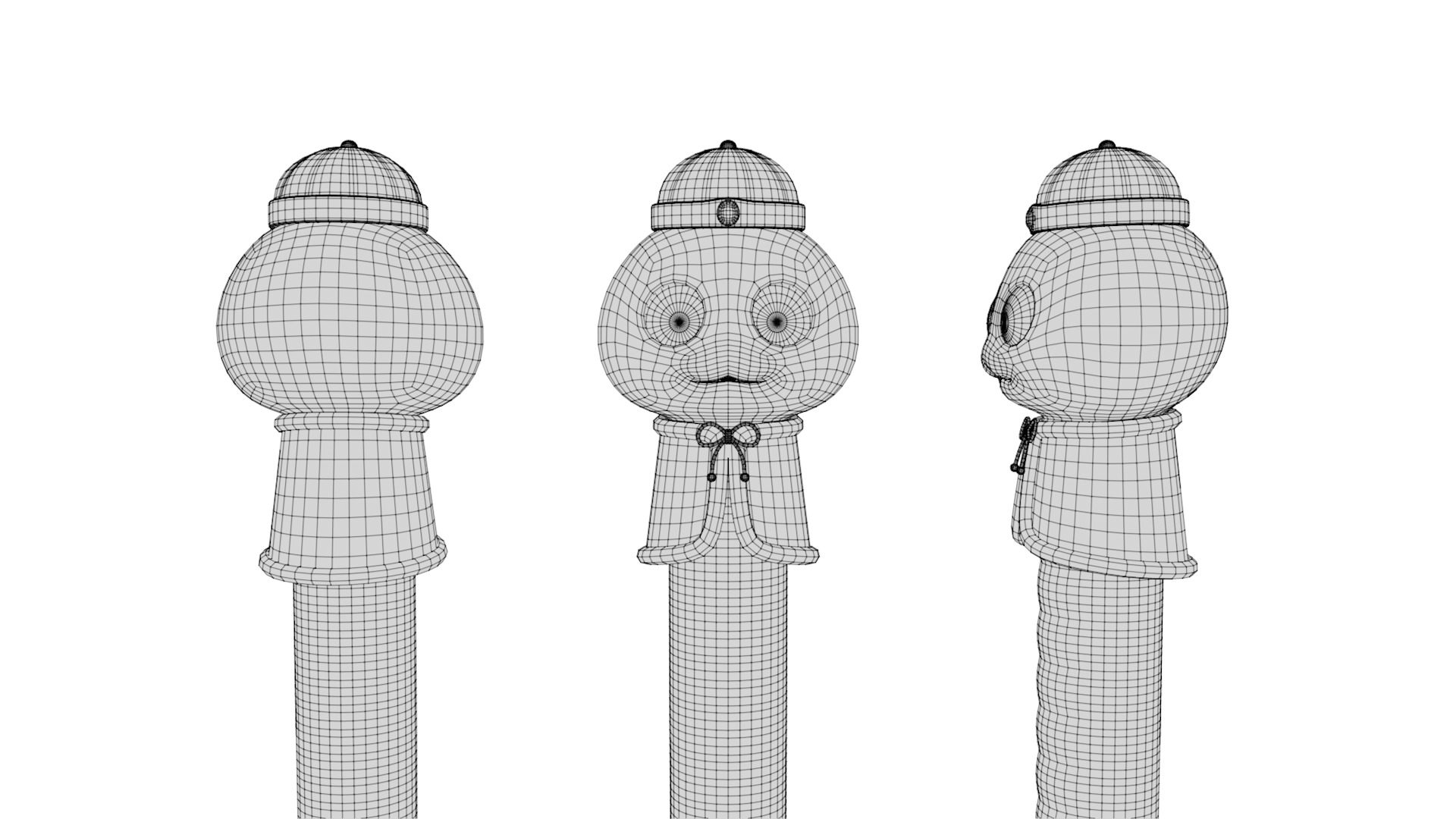 Rigged Cartoon Snake 3D model_6