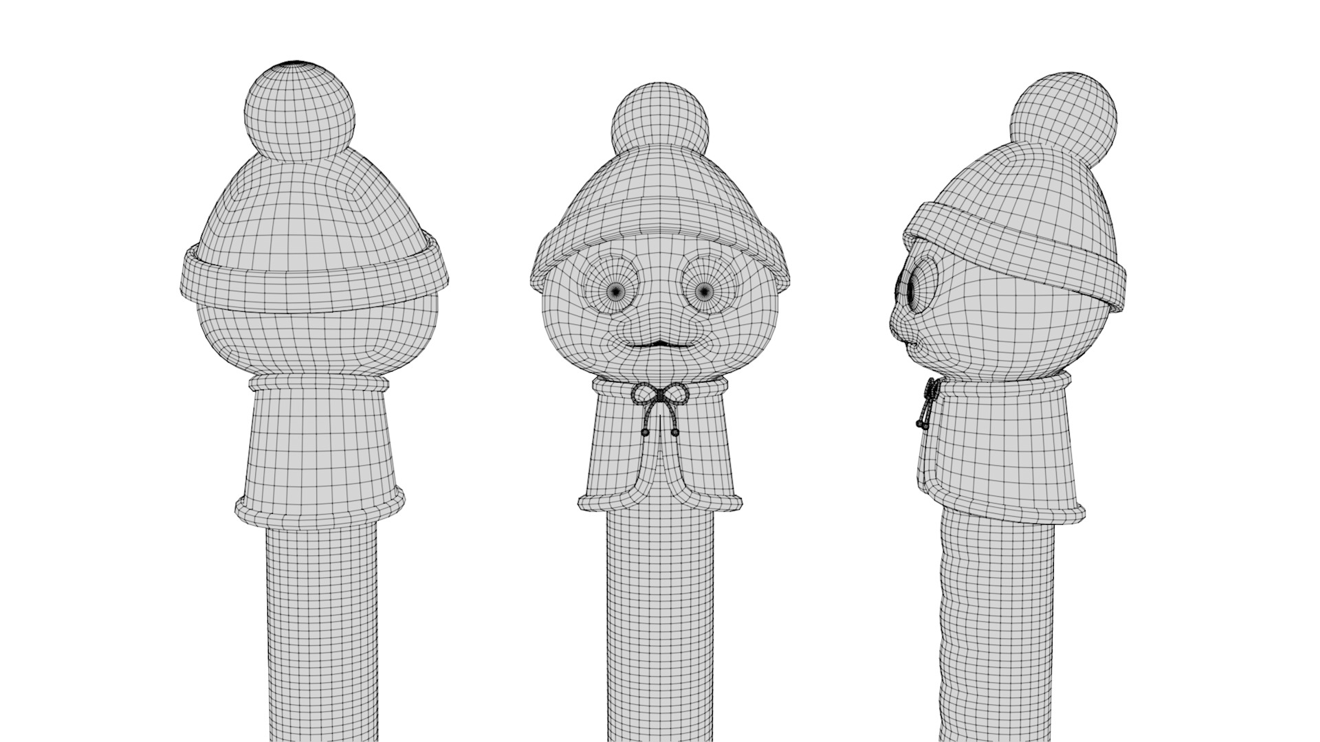 Rigged Cartoon Snake 3D model_5