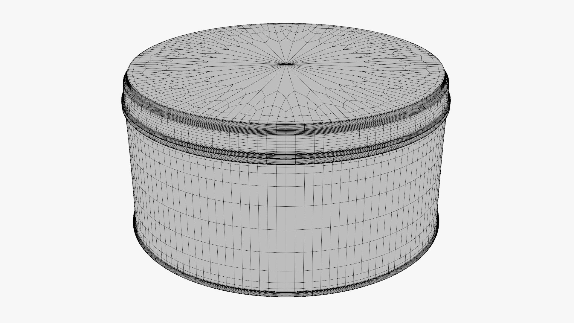 Basic Tin Cookie - Geometry Only No Textures No Materials 3D model_5