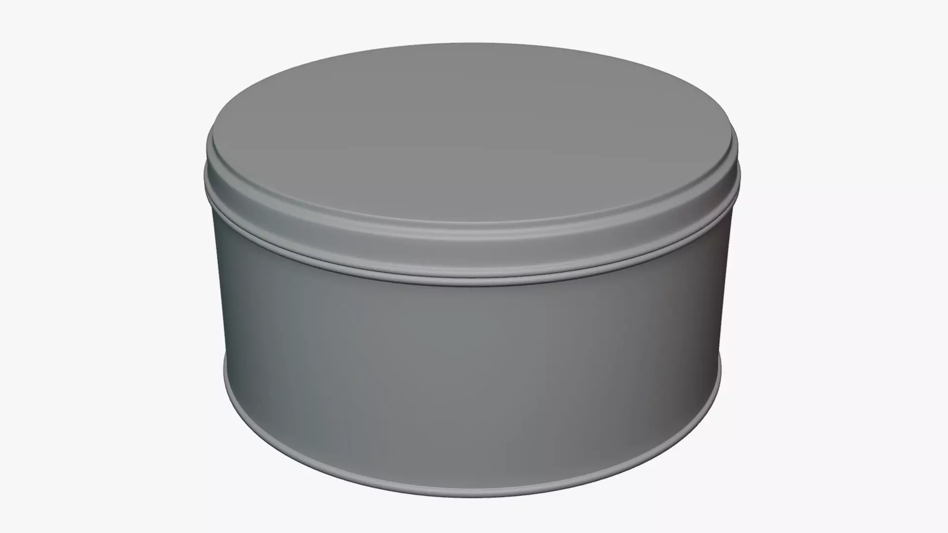 Basic Tin Cookie - Geometry Only No Textures No Materials 3D model_0