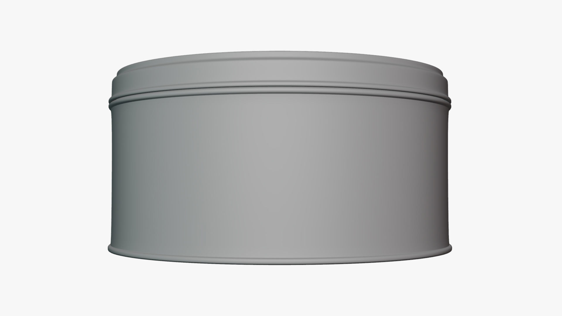 Basic Tin Cookie - Geometry Only No Textures No Materials 3D model_1