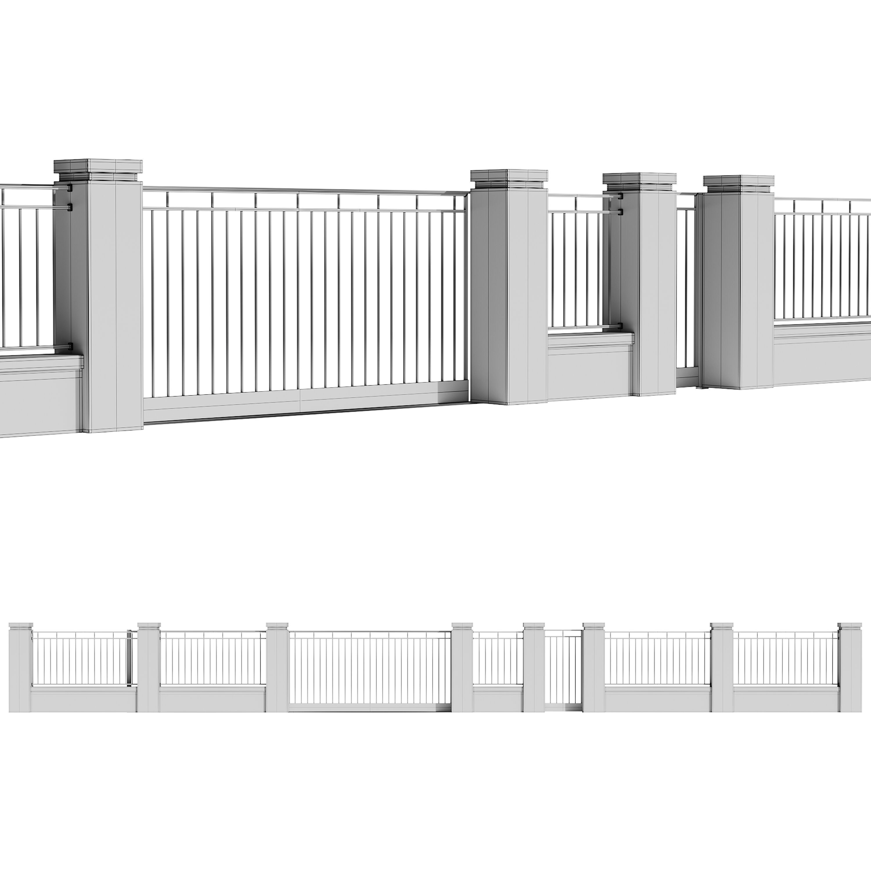 Fencing 10 3D model_12